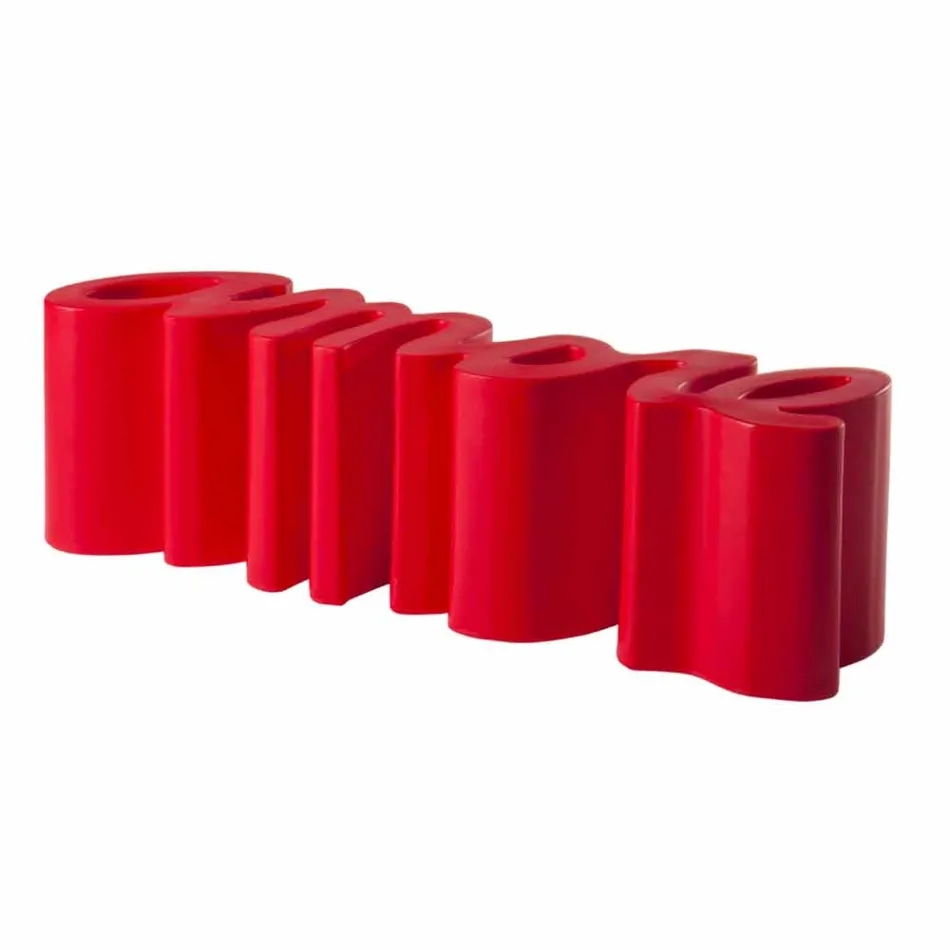 Stol me ngjyra dizajni Slide Love moderne prodhuar ne Itali Viadurini