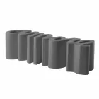 Stol me ngjyra dizajni Slide Love moderne prodhuar ne Itali Viadurini