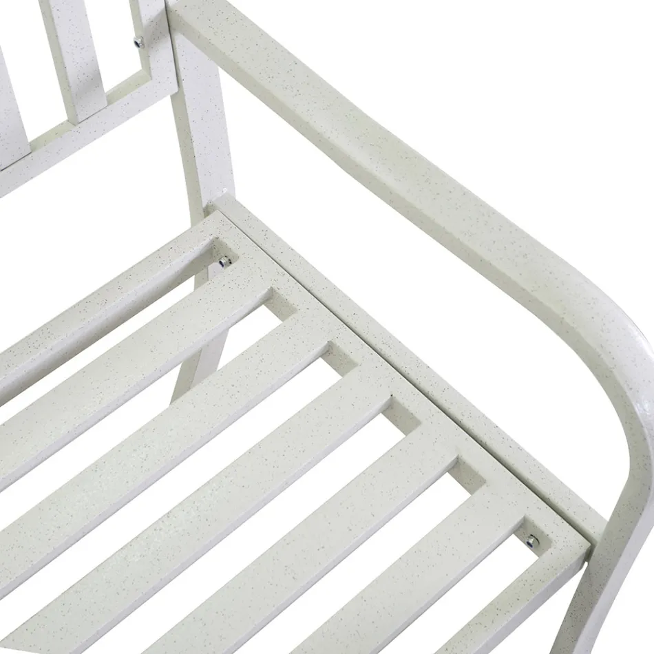 Stola e jashtme e bërë nga metali me tavolinë të anulueshme - grafetta Viadurini