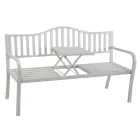 Stola e jashtme e bërë nga metali me tavolinë të anulueshme - grafetta Viadurini