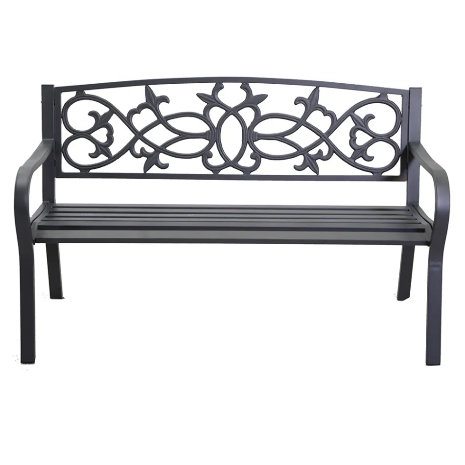 Stola e kopshtit e bërë nga metali me finitura të ndryshme - Stapler Viadurini