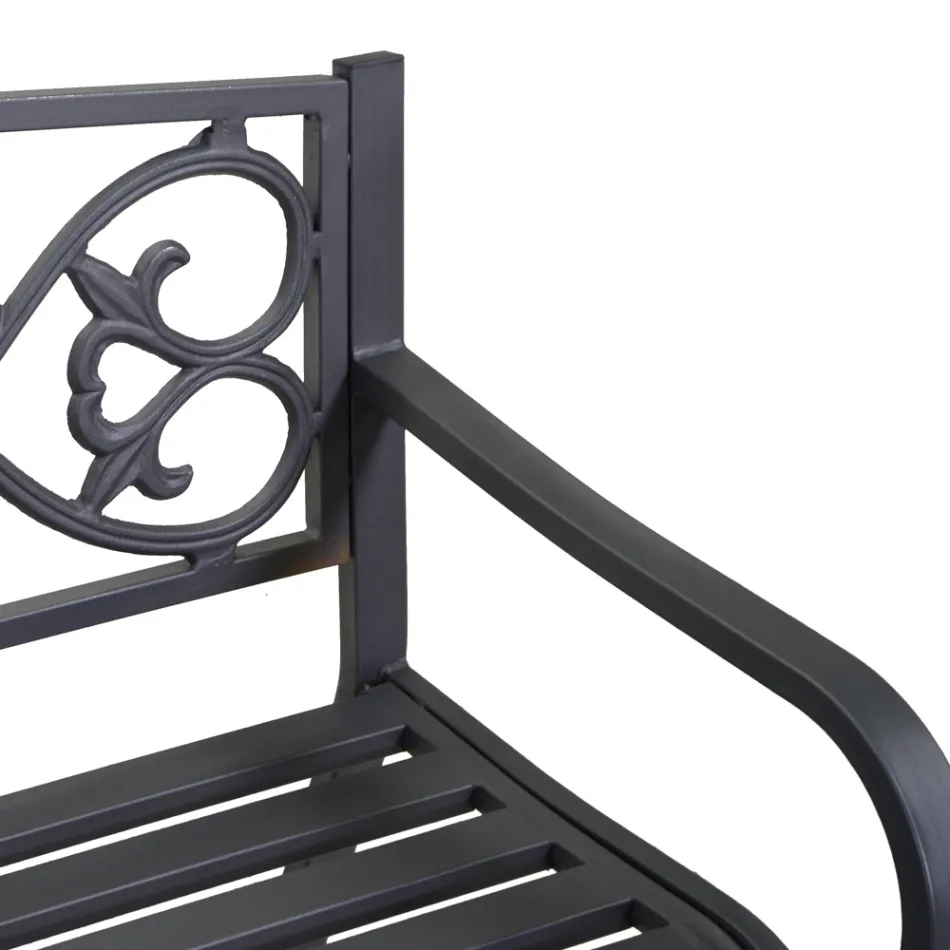 Stola e kopshtit e bërë nga metali me finitura të ndryshme - Stapler Viadurini