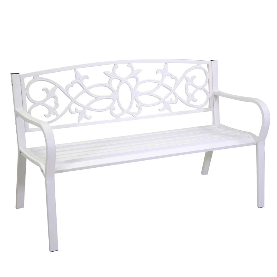 Stola e kopshtit e bërë nga metali me finitura të ndryshme - Stapler Viadurini