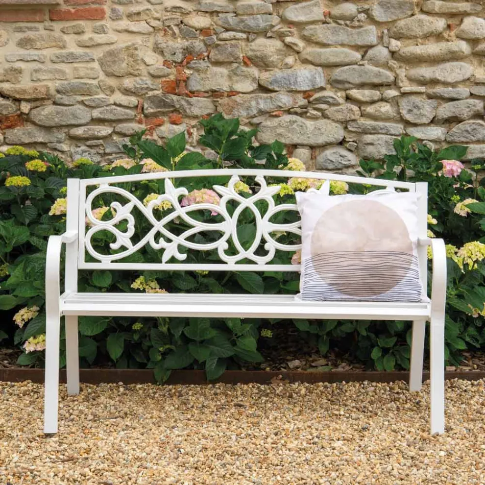 Stola e kopshtit e bërë nga metali me finitura të ndryshme - Stapler Viadurini