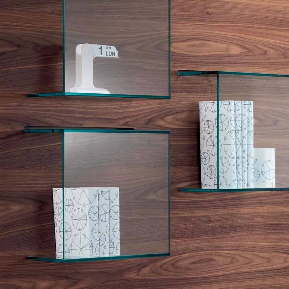 Paneli i Murit në Rende prej druri dhe arre prej arre Canaletto 2 Madhësitë - Borzilok Viadurini