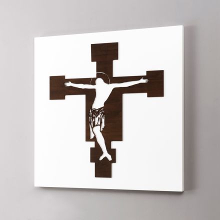 Panel i bardhë me përshkrim të kryqëzimit të bërë në Itali - Airi Viadurini