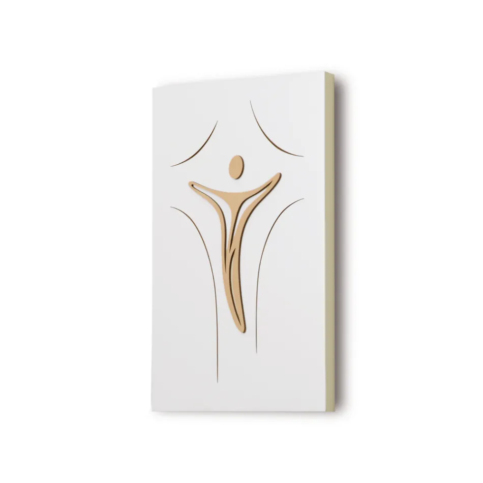 Paneli që përshkruan Jezusin të gdhendur me lazer Made in Italy - Bice Viadurini