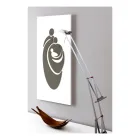 Paneli që përshkruan familjen e gdhendur me lazer të prodhuar në Itali - Chiaki Viadurini