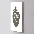 Paneli që përshkruan familjen e gdhendur me lazer të prodhuar në Itali - Chiaki Viadurini