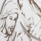 Paneli me familjen e gdhendur me lazer Prodhuar në Itali - Micky Viadurini