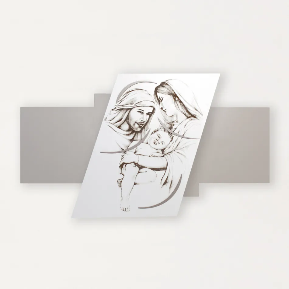 Paneli me familjen e gdhendur me lazer Prodhuar në Itali - Micky Viadurini