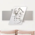 Paneli me familjen e gdhendur me lazer Prodhuar në Itali - Micky Viadurini