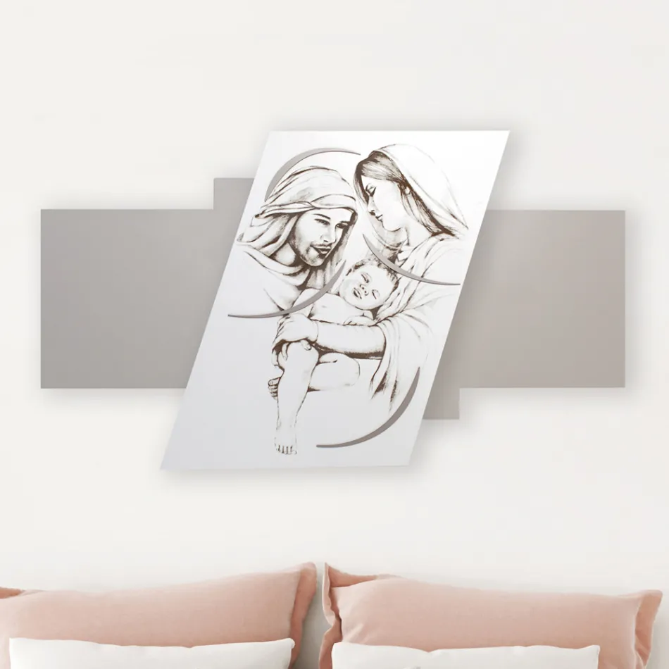 Paneli me familjen e gdhendur me lazer Prodhuar në Itali - Micky Viadurini