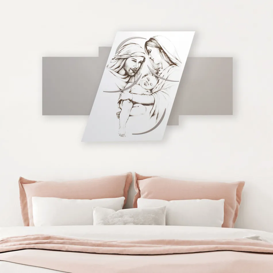 Paneli me familjen e gdhendur me lazer Prodhuar në Itali - Micky Viadurini