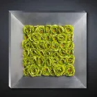 Panel dekorativ muri me lule artificiale prodhuar në Itali - Nunco Viadurini