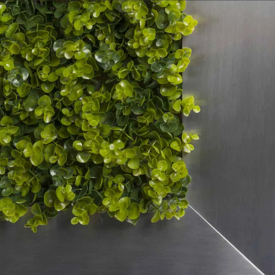 Panel dekorativ metalik me lule artificiale prodhuar në Itali - Fiorellino Viadurini