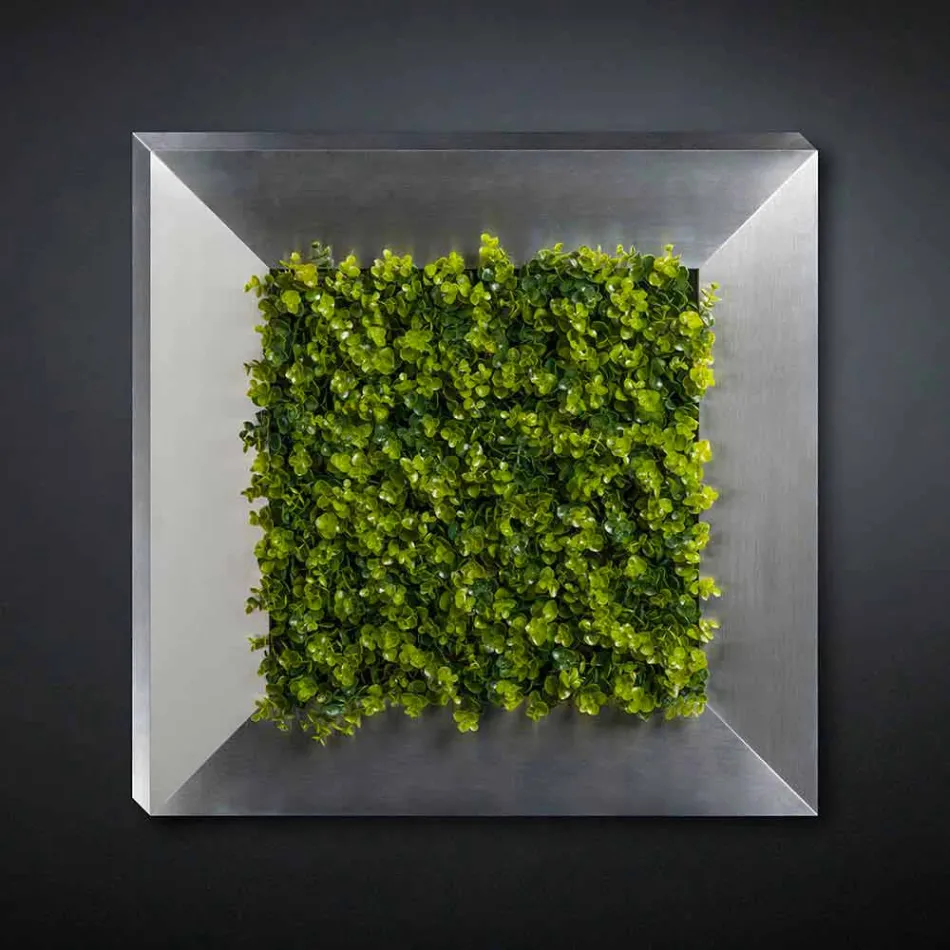 Panel dekorativ metalik me lule artificiale prodhuar në Itali - Fiorellino Viadurini