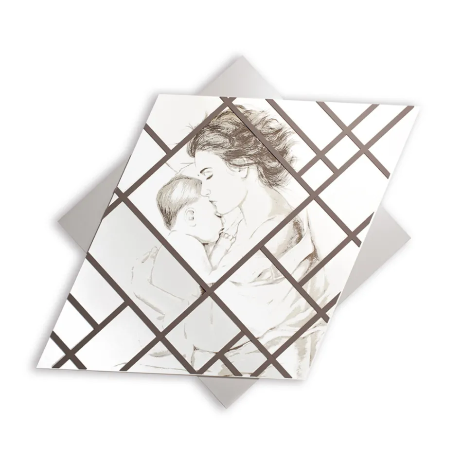 Panel i gdhendur me lazer me grua dhe fëmijë Prodhuar në Itali - Harald Viadurini