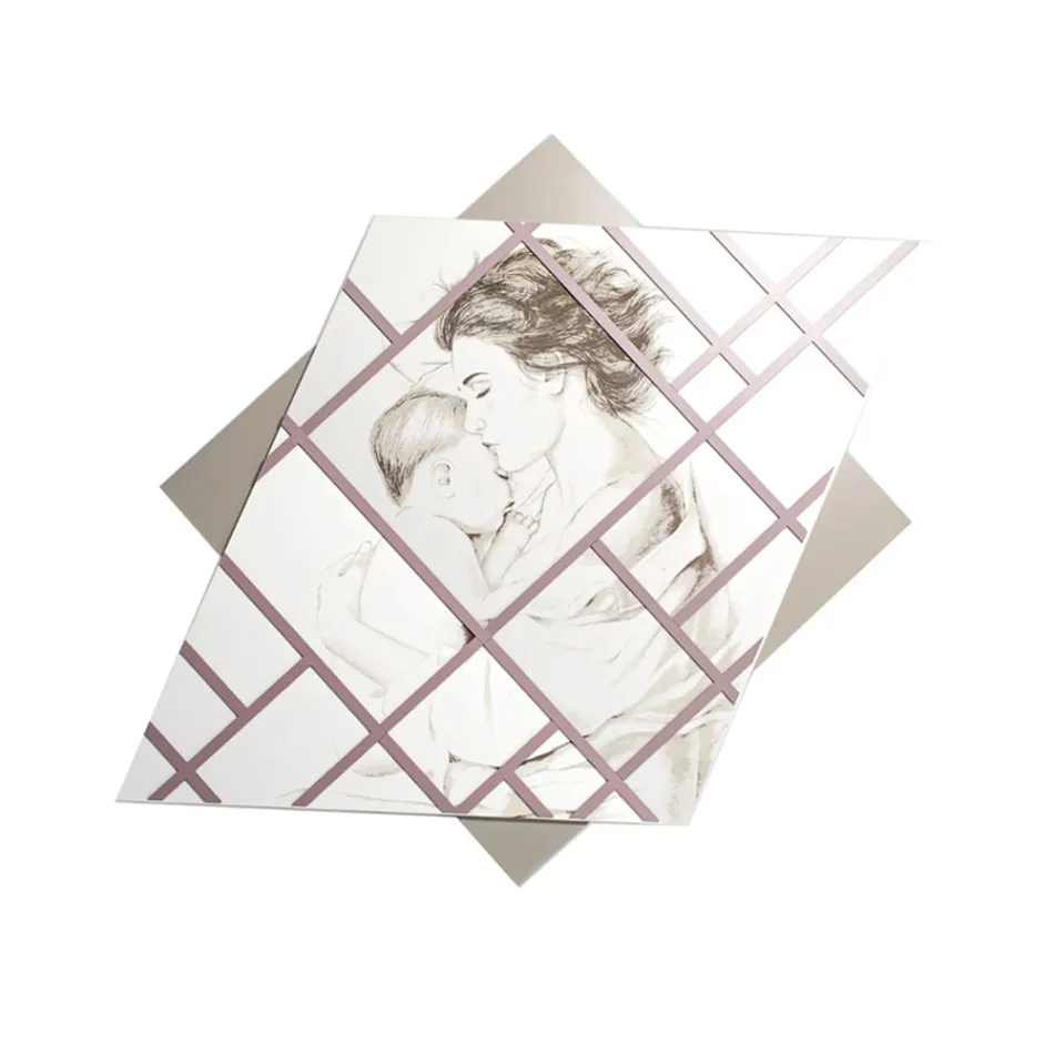 Panel i gdhendur me lazer me grua dhe fëmijë Prodhuar në Itali - Harald Viadurini