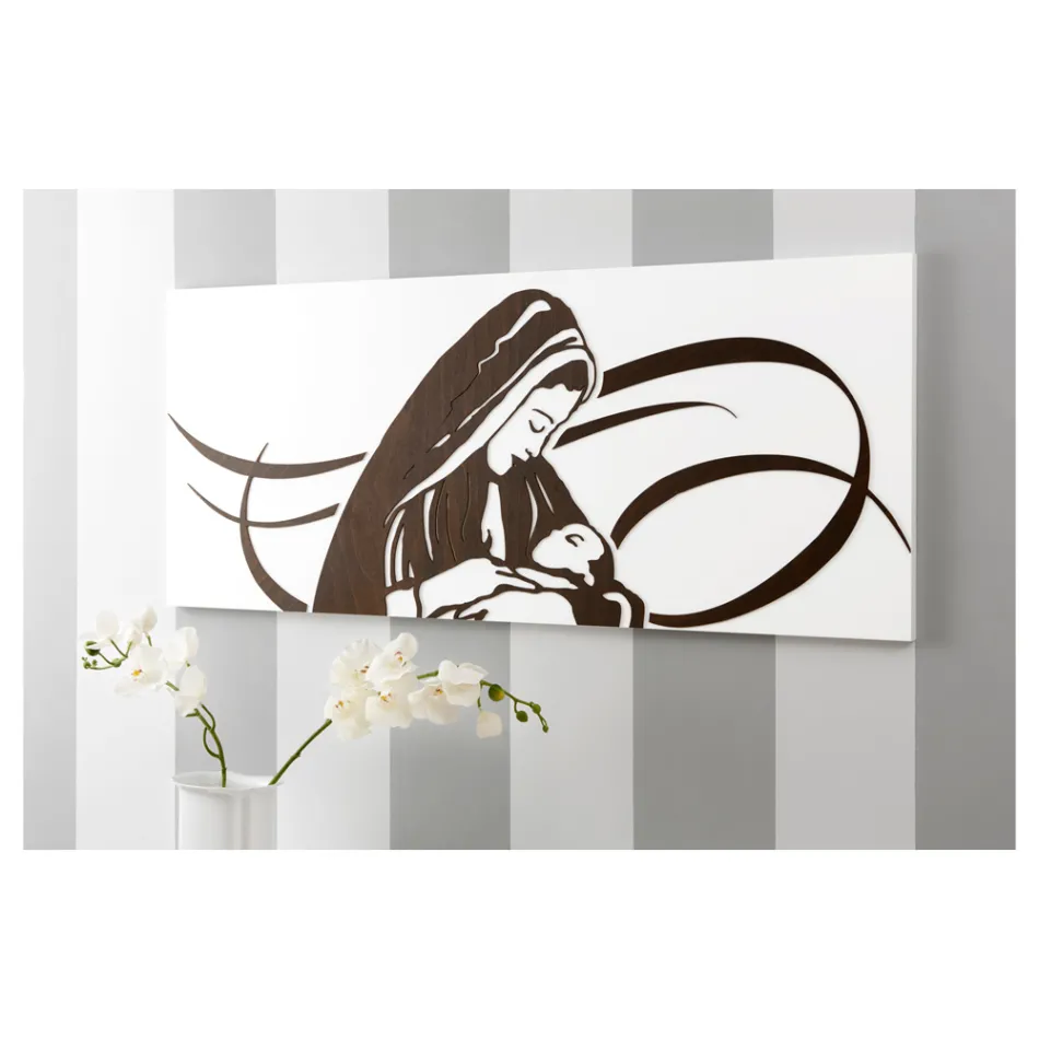 Paneli i bërë me gdhendje lazer që përshkruan nënën e prodhuar në Itali - Chiyo Viadurini