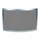 Mbrojtës shkëndija me rrjetë të zezë dhe çelik të lakuar Prodhuar në Itali - Safir Viadurini