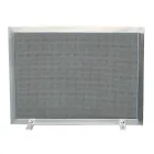 Kapëse Shkëndijash me Rrjetë të Zezë dhe Çelik Drejtkëndësh Prodhuar në Itali - Guri Viadurini