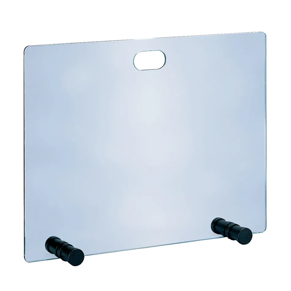 Mbrojtës shkëndijash me kristal të temperuar dhe 4 këmbë Prodhuar në Itali - Delfino Viadurini