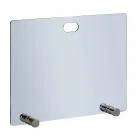 Mbështetës i shkëndijës me kristal të temperuar dhe 4 këmbë Prodhuar në Itali - Delfino Viadurini