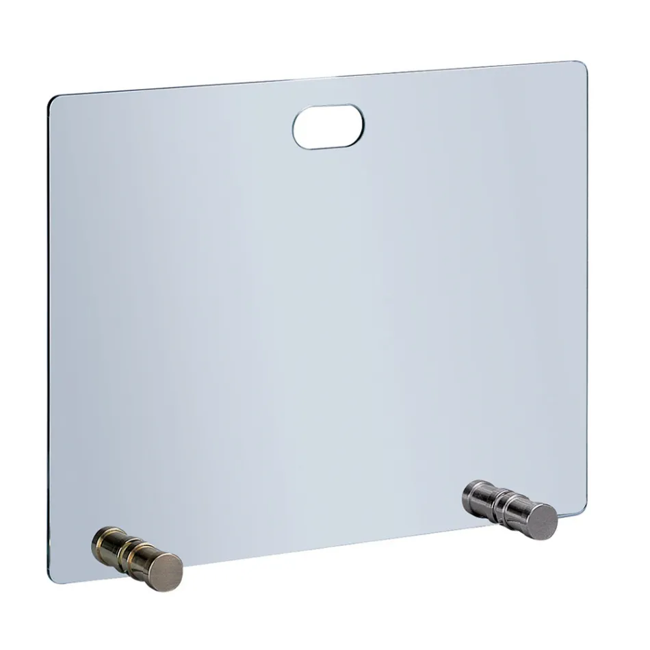 Mbështetës i shkëndijës me kristal të temperuar dhe 4 këmbë Prodhuar në Itali - Delfino Viadurini