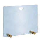 Mbështetës i shkëndijës me kristal të temperuar dhe 4 këmbë Prodhuar në Itali - Delfino Viadurini