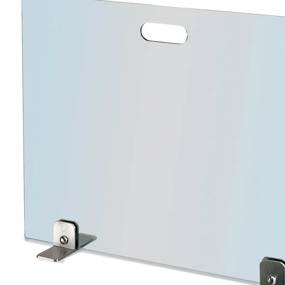 Mbrojtës i shkëndijës në Këmbë të Temperuara me Kristal dhe Çelik Prodhuar në Itali - Vëllimi Viadurini