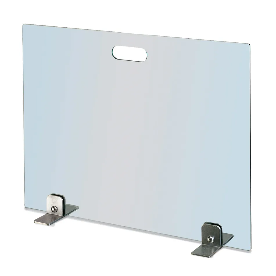 Mbrojtës i shkëndijës në Këmbë të Temperuara me Kristal dhe Çelik Prodhuar në Itali - Vëllimi Viadurini