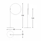 Parasol prej pëlhure me strukturë alumini - Krem kundër diellit Emma nga Varaschin Viadurini