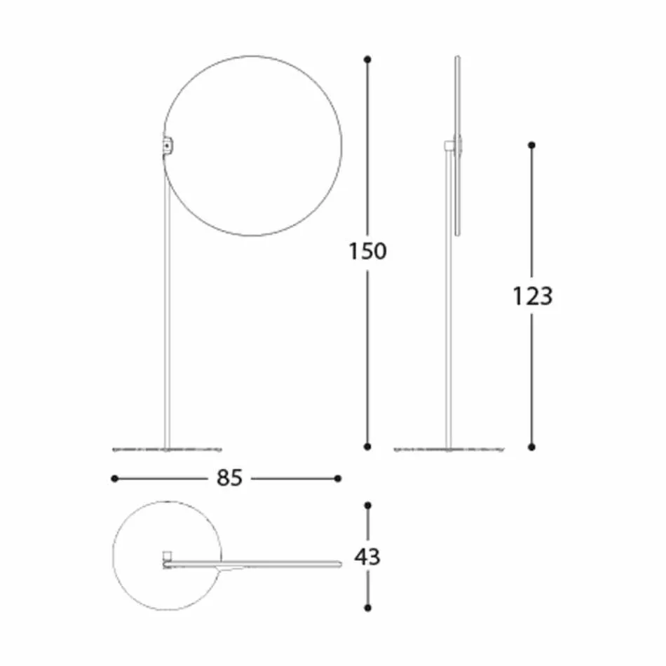 Parasol prej pëlhure me strukturë alumini - Krem kundër diellit Emma nga Varaschin Viadurini