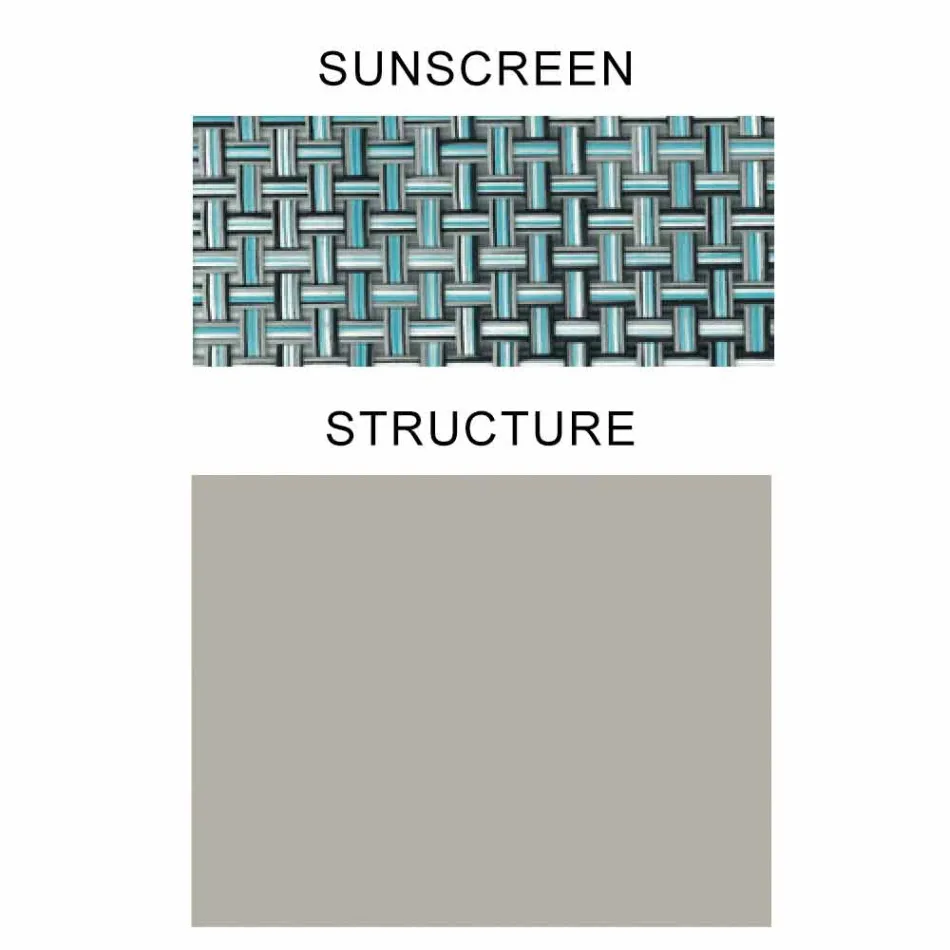 Parasol prej pëlhure me strukturë alumini - Krem kundër diellit Emma nga Varaschin Viadurini