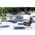 Parasol prej pëlhure me strukturë alumini - Krem kundër diellit Emma nga Varaschin Viadurini