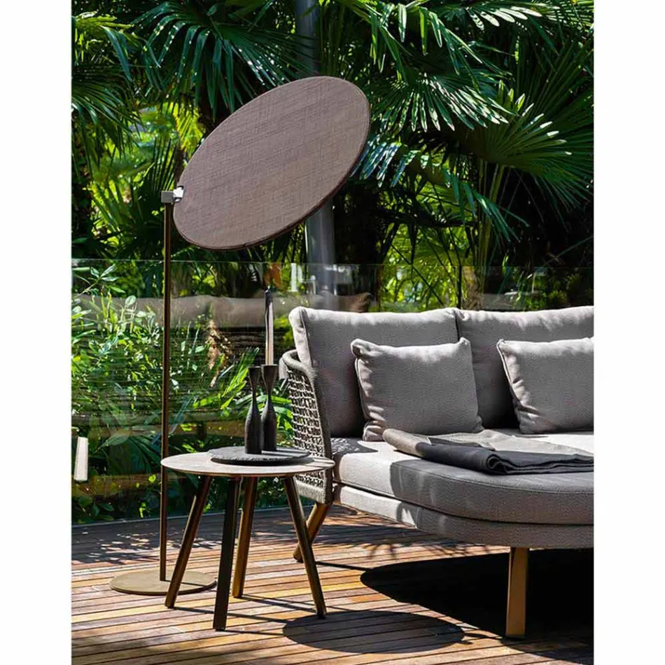 Parasol prej pëlhure me strukturë alumini - Krem kundër diellit Emma nga Varaschin Viadurini