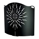 Mbrojtës sobash të lakuar me 2 dyer metalike Prodhuar në Itali - Duck Viadurini