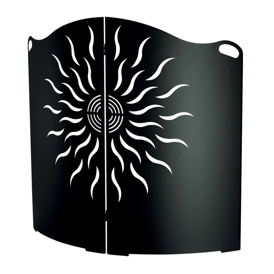 Mbrojtës sobash të lakuar me 2 dyer metalike Prodhuar në Itali - Duck Viadurini