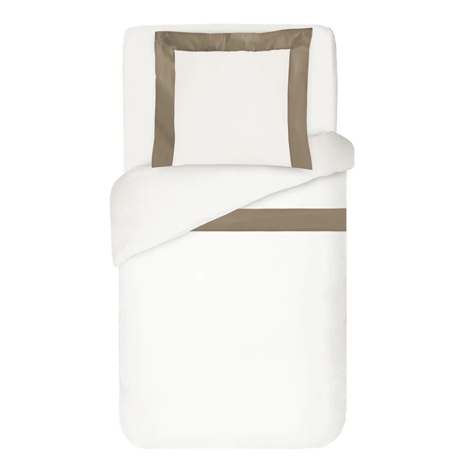 Set mbulese pambuku 100% pambuk dhe 10% pambuk saten me 1 këllëf jastëku - Detaj Viadurini