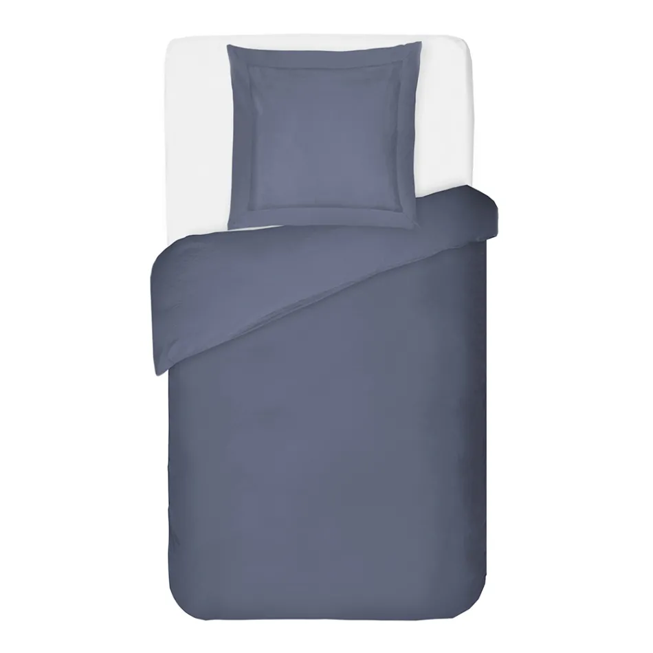 Set mbulese pambuku saten 100% me 1 këllëf jastëku Prodhuar në Itali - Fluffy Viadurini