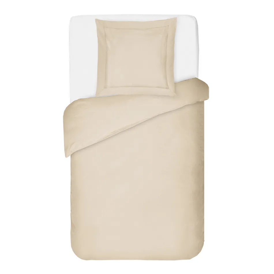 Set mbulese pambuku saten 100% me 1 këllëf jastëku Prodhuar në Itali - Fluffy Viadurini