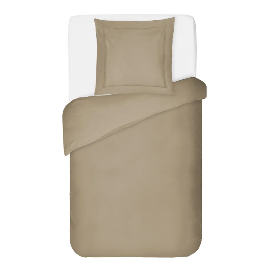 Set mbulese pambuku saten 100% me 1 këllëf jastëku Prodhuar në Itali - Fluffy Viadurini