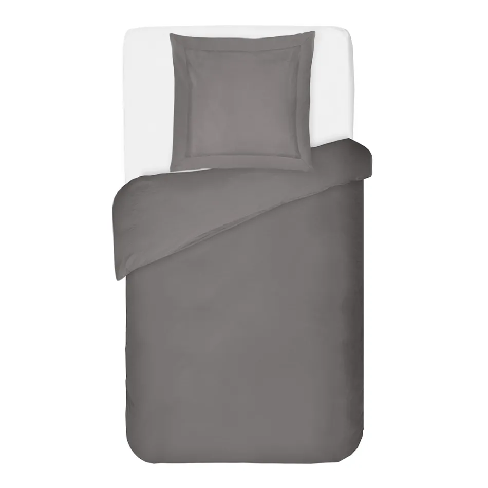 Set mbulese pambuku saten 100% me 1 këllëf jastëku Prodhuar në Itali - Fluffy Viadurini