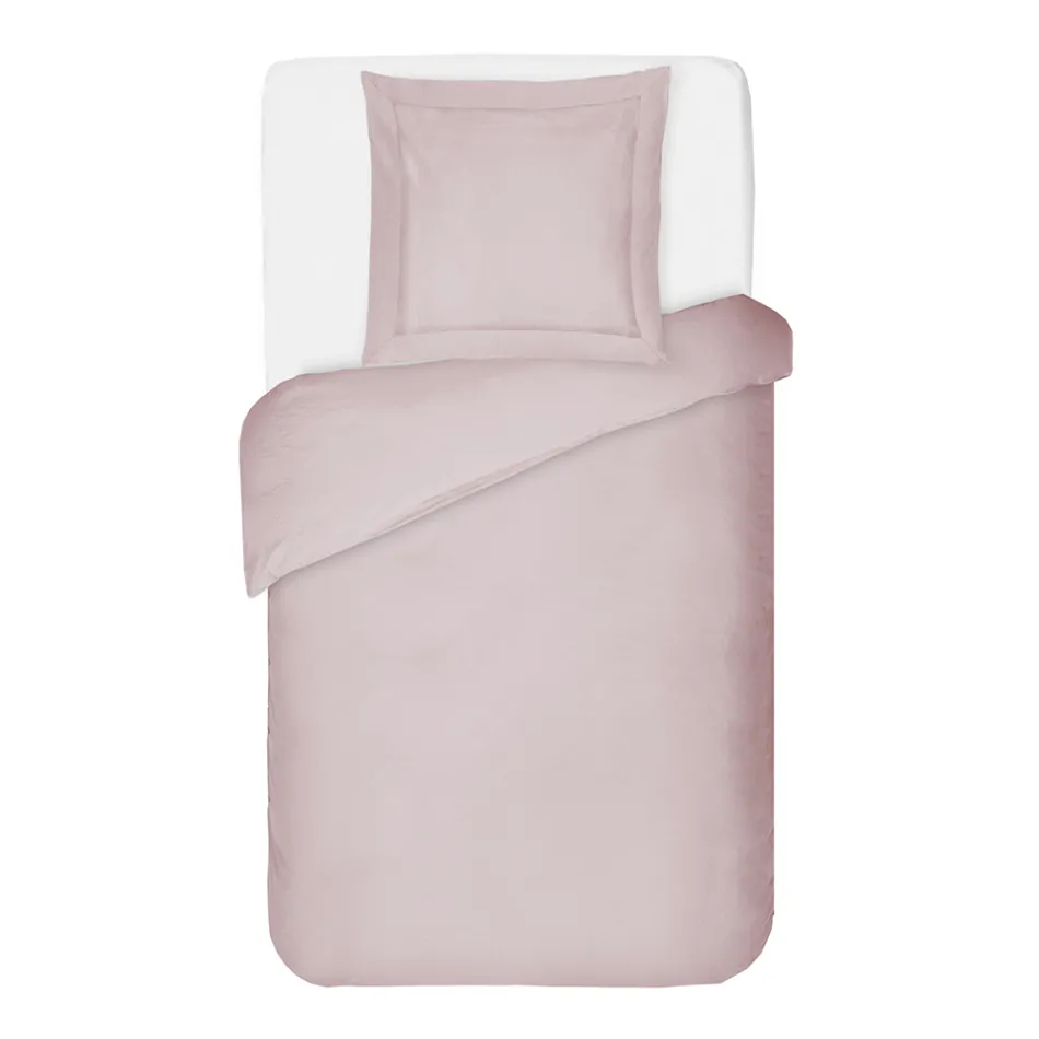 Set mbulese pambuku saten 100% me 1 këllëf jastëku Prodhuar në Itali - Fluffy Viadurini