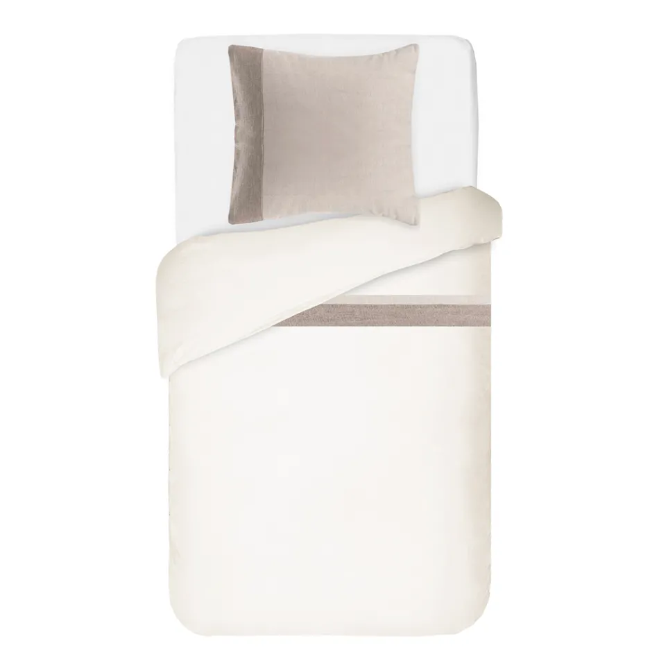 Set këllëf pambuku 90% pambuk dhe 10% liri me 1 këllëf jastëku Prodhuar në Itali - Nestle Viadurini