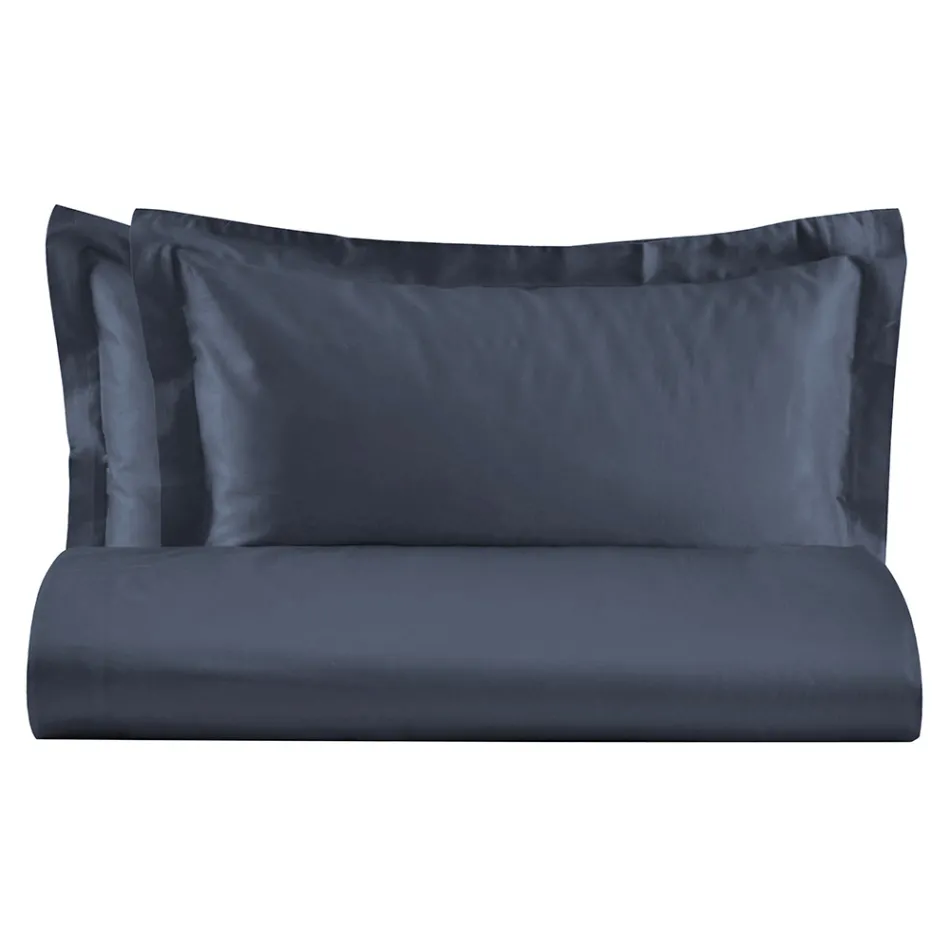 Set mbulesë dyshe me pambuk saten 100% Prodhuar në Itali - Fluffy Viadurini