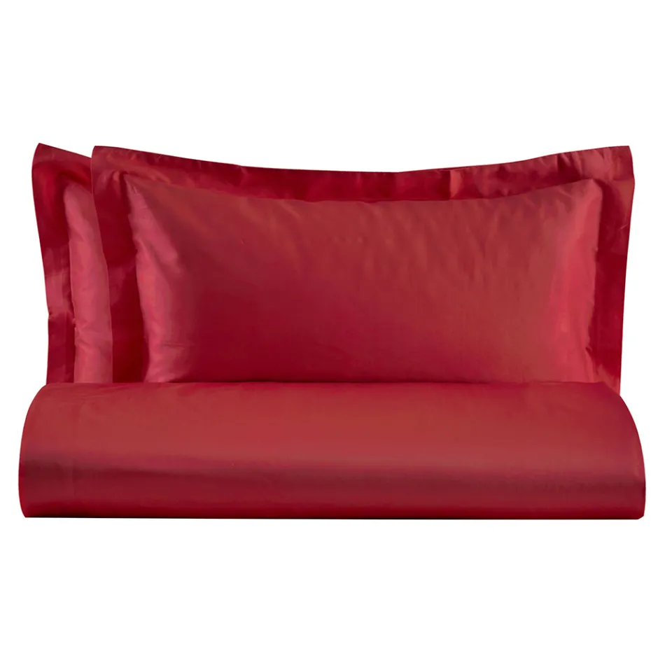 Set mbulesë dyshe me pambuk saten 100% Prodhuar në Itali - Fluffy Viadurini