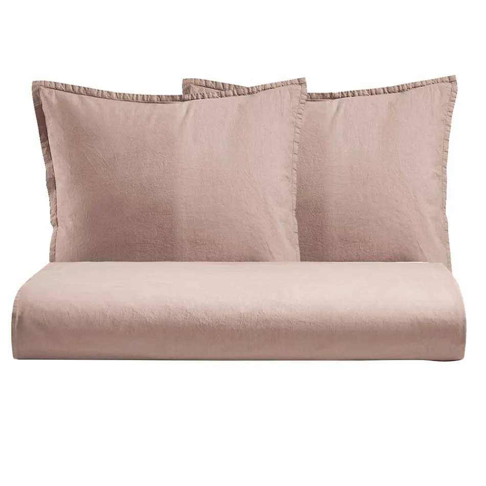 Set mbulesë dyshe me pambuk të pastër të lyer me veshje me 2 këllëf jastëku - delikatesë Viadurini