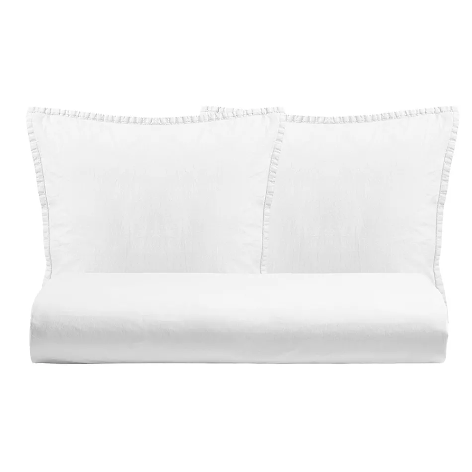 Set mbulesë dyshe me pambuk të pastër të lyer me veshje me 2 këllëf jastëku - delikatesë Viadurini